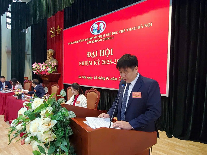Đại hội Chi bộ Hành chính 1 nhiệm kỳ 2025-2027 