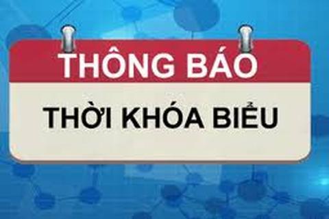 Thời khóa biểu trình độ đại học năm học 2021-2022, khóa 51, 52, 53, 54 